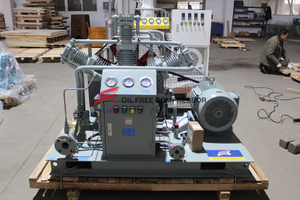 Compresor de tornillo de chorro de nitrógeno para dispensación de cerveza.